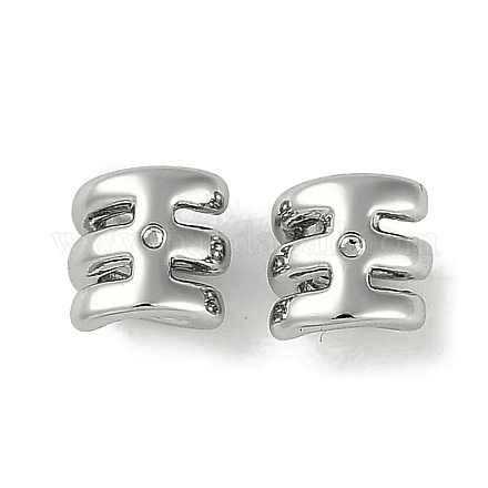 Латунные микро проложить кубического циркония бусы KK-P283-12P-1