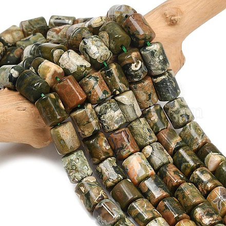 Природные риолитом яшмы бисер нитей G-S396-03B-1