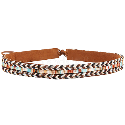 Плетеный пояс в ковбойской шляпе из искусственной кожи на юго-западе DIY-WH0449-03-1