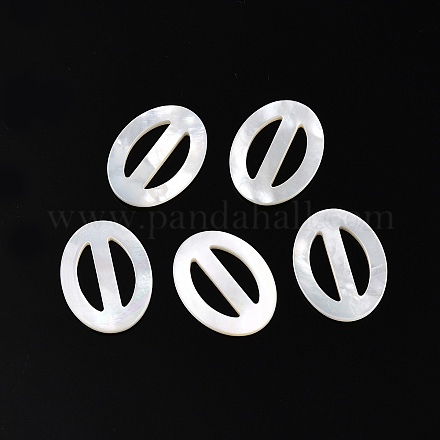 Пряжки-регуляторы Tri-Glide из натуральной ракушки SSHEL-N039-01-1