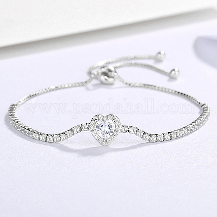 925 браслет-слайдер из стерлингового серебра с паве из кубических цирконий UI0543-1