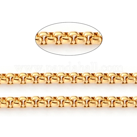 3.28 фут ионное покрытие (IP) 304 нержавеющая сталь коробчатая цепь X-CHS-B001-01G-1