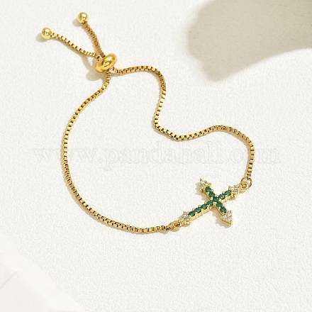 Модные латунные браслеты-слайдеры с цепочкой-коробкой FA9198-1-1