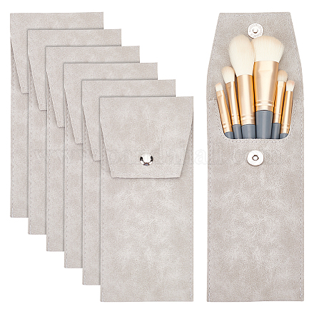 Сумка для кистей для макияжа из искусственной кожи AJEW-WH0258-669A-1