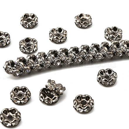 Латунные бусины разделители для поставки стразов RB-A014-L8mm-01B-1