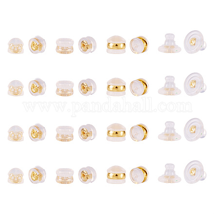 24 шт. 4 стиля латунных ушных гаек FIND-TA0006-59-1