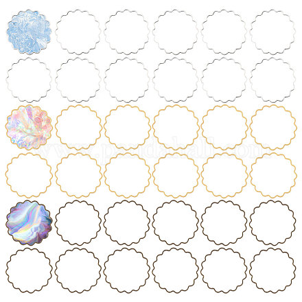 150 шт. 3-х цветные латунные соединительные кольца KK-CA0002-59-1