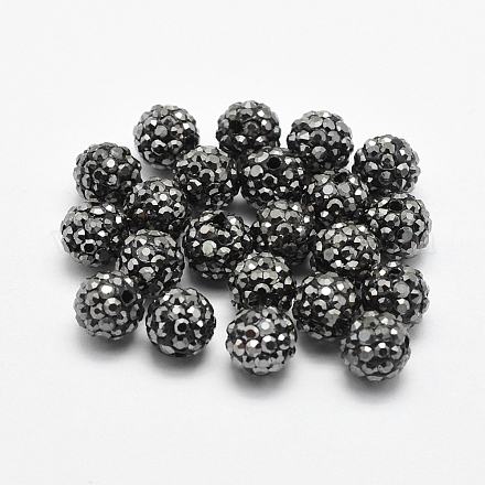 Ручной полимерной глины шариков Rhinestone RB-L030-18A-8mm-1