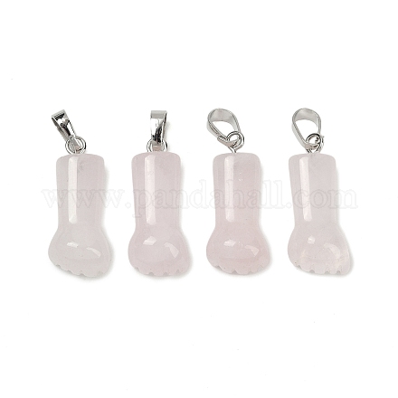 Природного розового кварца подвески G-C184-03C-1