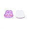 Printed Acrylic Cabochons, Rabbit, Lilac, 18.5x20x2mm