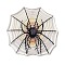 Spider Web Acrylic Pendants, WhiteSmoke, 39x39.5x2mm, Hole: 1.5mm