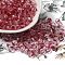 Transparent Colours Glass Round Beads, Round Hole, Faceted, Dark Red, 6x5.5mm, Hole: 1.2mm, about 2000pcs/pound