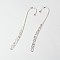 Tibetan Style Alloy Bookmarks, Lead Free, Nickel Free and Cadmium Free, Antique Silver, 2.4cm wide, 12.2cm long, hole: 2mm