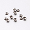 Tarnish Resistant Apetalous 201 Stainless Steel Bead Caps, Stainless Steel Color, 4x1.5mm, Hole: 0.5mm