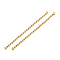 Brass Ball Chain Links Connectors, Cadmium Free & Nickel Free & Lead Free, Real 18K Gold Plated, 55x2x2mm, Hole: 1mm