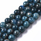 Natural Apatite Beads Strands, Round, Grade AB, 8mm, Hole: 0.9mm, about 49pcs/Strand, 15.16 inch(38.5cm)