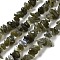 Natural Labradorite Beads Strands, Chip, 5~11x4~7x1~5mm, Hole: 1mm, 80~81cm