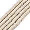 10 Strands Handmade Polymer Clay Beads Strands, for DIY Jewelry Crafts Supplies, Heishi Beads, Disc/Flat Round, Tan, 6x0.5~1mm, Hole: 1.8mm, about 290~320pcs/strand, 15.75 inch~16.14 inch(40~41cm)