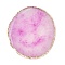 (Defective Closeout Sale: Edge Oxidation), Resin Imitation Agate Color Palette, Makeup Cosmetic Nail Art Tool, Flat Round, Orchid, 10.2x9.15x0.65cm