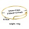 Adjustable Expandable 304 Stainless Steel Bangles for Women