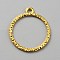 Alloy Open Back Bezel Pendants, for DIY UV Resin, Epoxy Resin, Golden, Ring, 28x25x1.5mm, Hole: 2mm