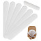 10Pcs Cloth Hat Sweat Liner, Hat Size Reducer Liner, Disposable Sweatband Liner, Worksuit Collar Protector, White, 235x37x1mm