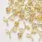 Alloy Pendants, Rose, Light Gold, 29x16x7mm, Hole: 1.6mm