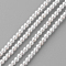 Shell Pearl Beads Strands, Round, White, 2mm, Hole: 0.5mm, about 190pcs/strand, 15.7 inch
