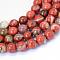 Natural Red Jasper Round Bead Strands, Grade AB, 6~6.5mm, Hole: 1mm, about 58~60pcs/strand, 15 inch