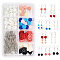 DIY Flower Dangle Earring Making Kits, Including Resin & Glass Pearl Beads, Brass Cable Chains & Earring Hooks, Iron Findings, Mixed Color