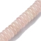 Natural Rose Quartz Beads Strands, Disc, 12x3.5~4mm, Hole: 1.4mm, about 51pcs/strand, 7.48~8.19 inch(19~20.8cm)