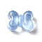 Transparent Acrylic Beads, Bowknot, Light Blue, 11x15x8mm, Hole: 3mm, about 550pcs/500g