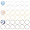 150Pcs 3 Colors Brass Linking Rings, Flower Connector, Mixed Color, 25x0.5mm, Inner Diameter: 24mm, 50pcs/color