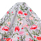 1 Yard Polyester Mesh Fabric, Clothing Accessories, Flower Pattern, Colorful, 1300~1610mm