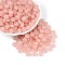 Transparent Colours Glass Seed Beads, Rondelle, Round Hole, Dark Salmon, 8~8.5x4.5~5mm, Hole: 1.2~1.8mm, about 957pcs/pound