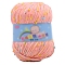 Polyester Yarn, Tweed Yarn, for Sweater Hat, for Knitting Crochet Supplies, Light Salmon, 2mm, about 85.30 Yards(78m)/Skein