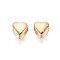 Brass Beads, Cadmium Free & Nickel Free & Lead Free, Heart, Real 18K Gold Plated, 5x5x4mm, Hole: 1.2mm