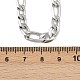 6 мм цепочка Фигаро из нержавеющей стали 304 для женщин NJEW-G177-02P-5