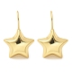Серьги с подвесками из латуни со звездами EJEW-B132-05G-4