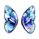 Кабошоны из эпоксидной смолы с крыльями бабочки CRES-N035-02B-1