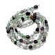 Природных красочные флюорита бисер нитей G-I389-A21-3