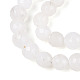 Окрашенные природные белый нефрит бисер пряди G-T139-6mm-60-26-3
