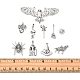 40 шт. 10 стиля подвески из сплава в тибетском стиле на Хэллоуин TIBE-FS0003-30-5