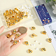 40 шт. латунные серьги KK-SC0005-52G-3