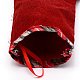 Санта-Клаус ткань висит рождественский чулок HJEW-SZC0004-17-3