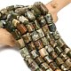 Природные риолитом яшмы бисер нитей G-S396-03B-1