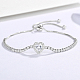 925 браслет-слайдер из стерлингового серебра с паве из кубических цирконий UI0543-1