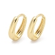 Овальные серьги-кольца из латуни EJEW-Z102-33G-4