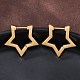 Серьги-кольца Huggie Hoop из нержавеющей стали 304 в форме звезды STAS-H156-05G-4