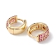 Серьги-кольца с кубическим цирконием EJEW-M216-01B-2